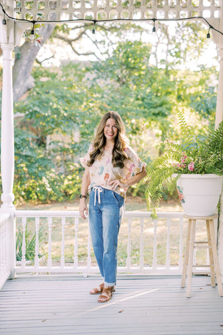 Hazel Happy & Wild Leopard Cream Blouse