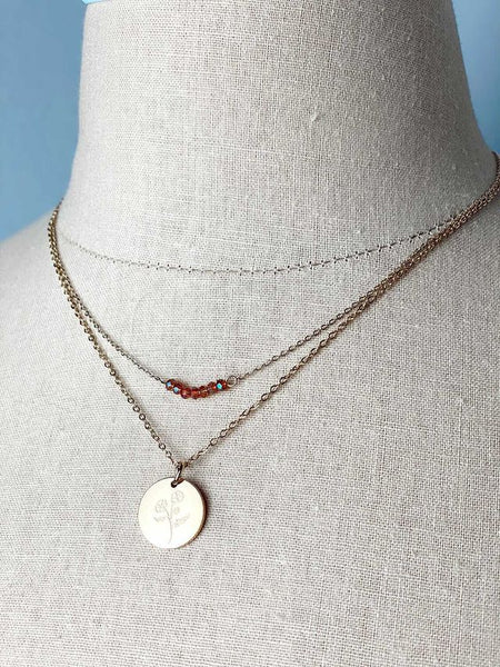 Faith Necklace - Red