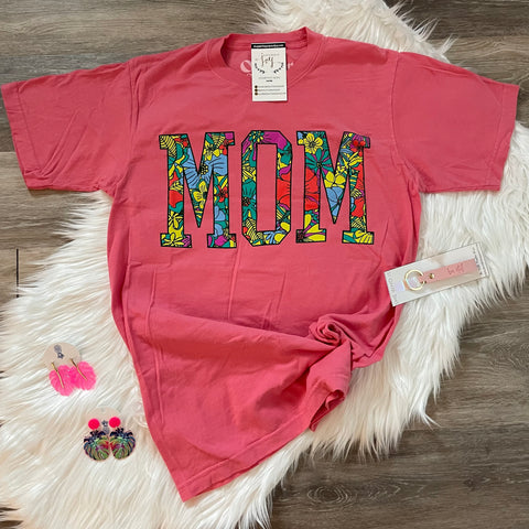 Mom Tropical Vacation Tee