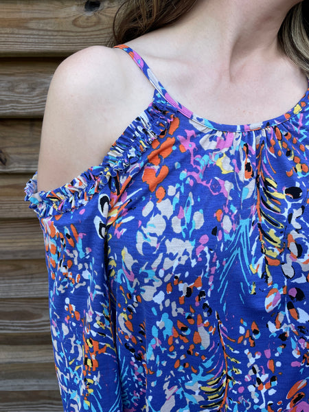 Peekaboo Floral Frenzy Blouse