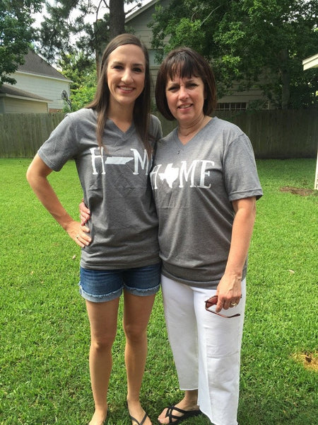 Home State V-Neck Tees - ALL TEXAS