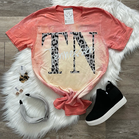 Bleached Orange Big TN Tee