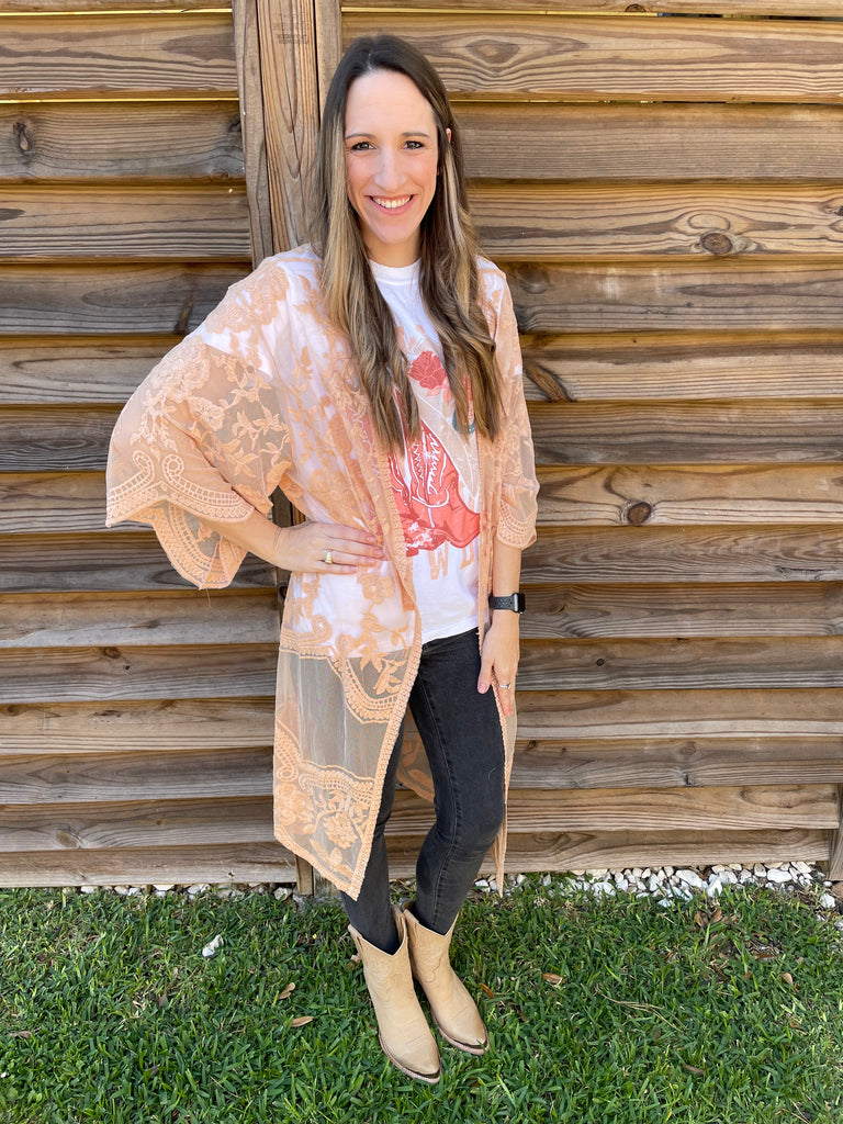 The Lacey Lou Midi Duster - Taupe