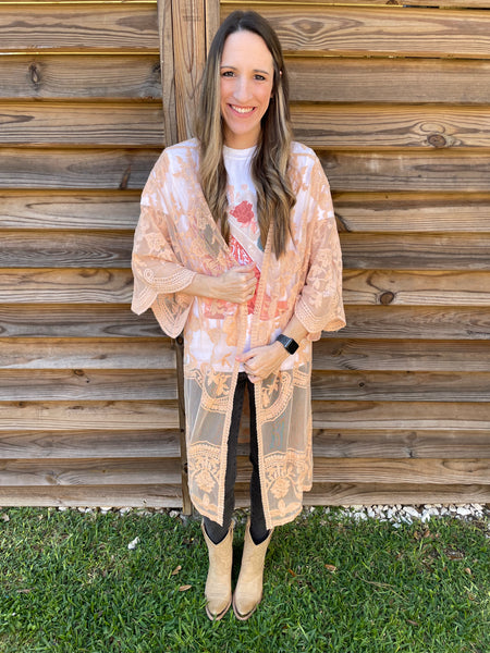 The Lacey Lou Midi Duster - Taupe