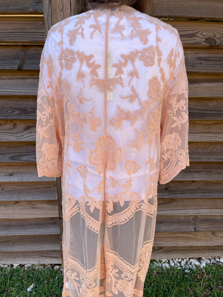 The Lacey Lou Midi Duster - Taupe
