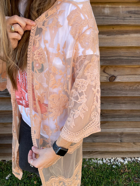 The Lacey Lou Midi Duster - Taupe
