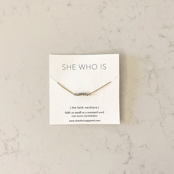 Faith Necklace - Blue