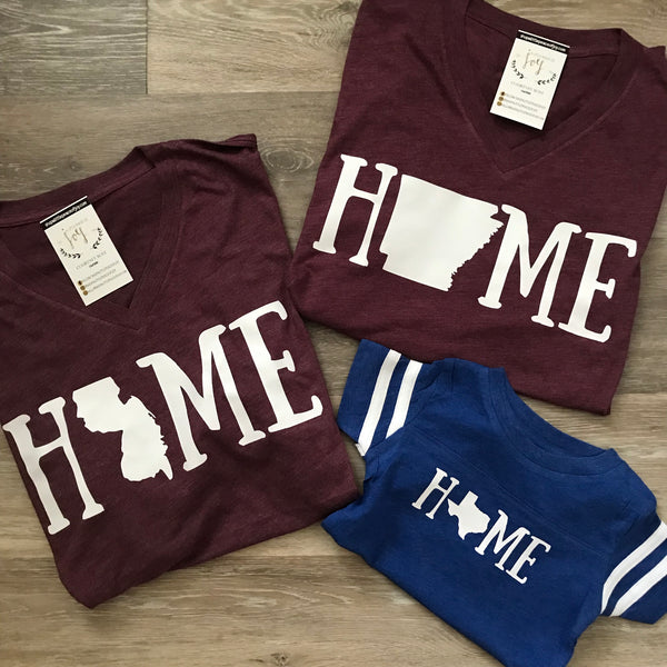 Home State V-Neck Tees - ALL TEXAS