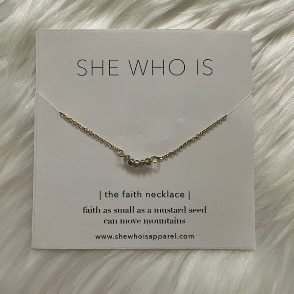 Faith Necklace - Blue