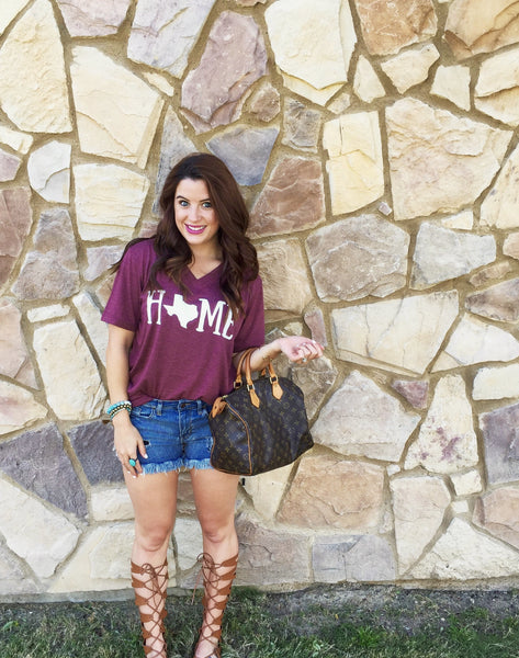 Home State V-Neck Tees - ALL TEXAS